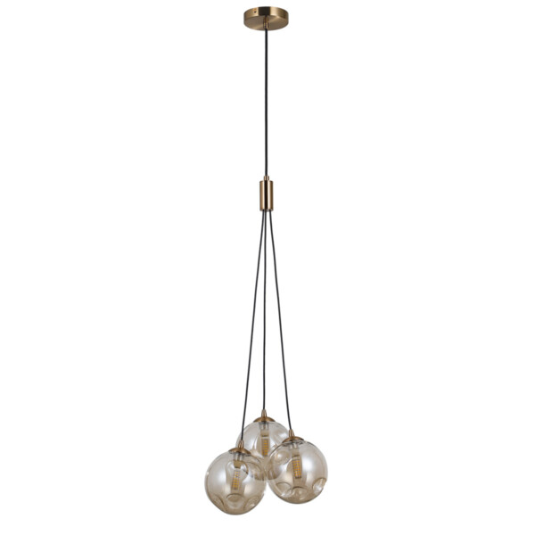 Lampa wisząca Perlos PND-54456-3-HB-AMB - Italux