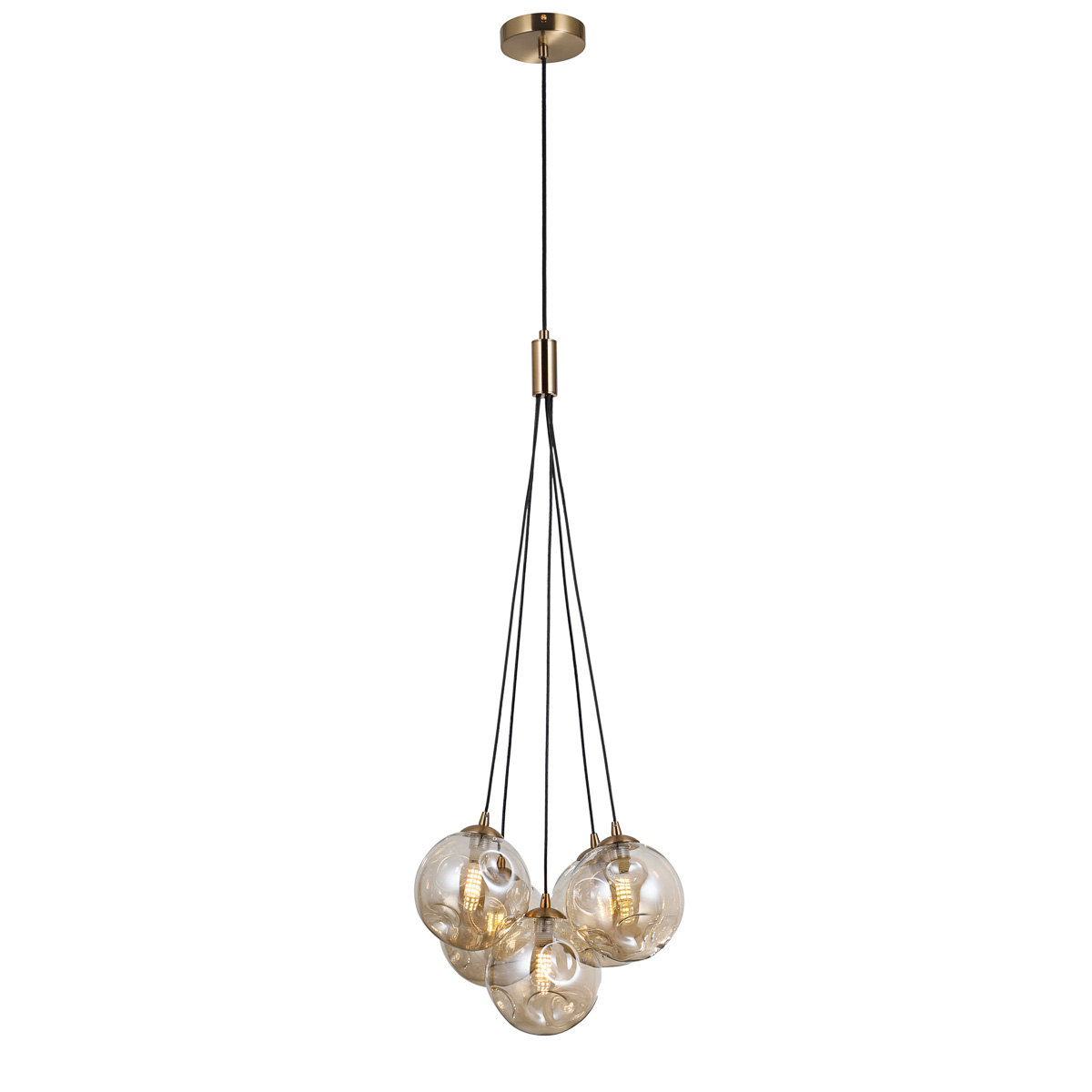 Lampa wisząca Perlos PND-54456-5-HB-AMB - Italux - obrazek 2