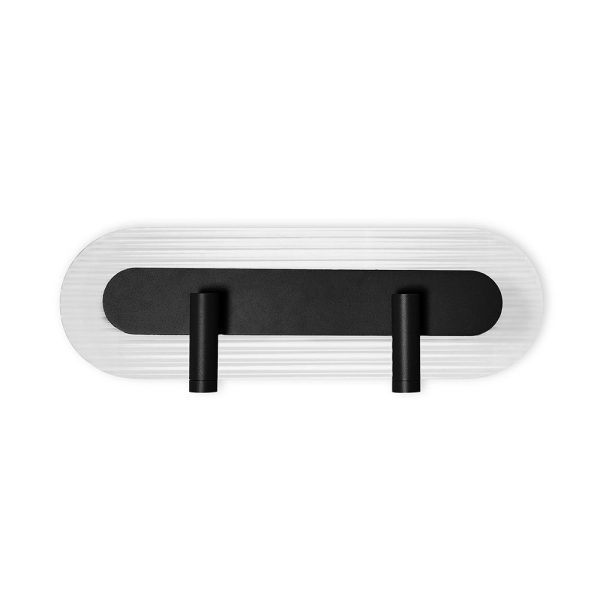 Kinkiet nowoczesny dwa reflektory RIFLO czarna RIWD62002 - Ummo Lighting