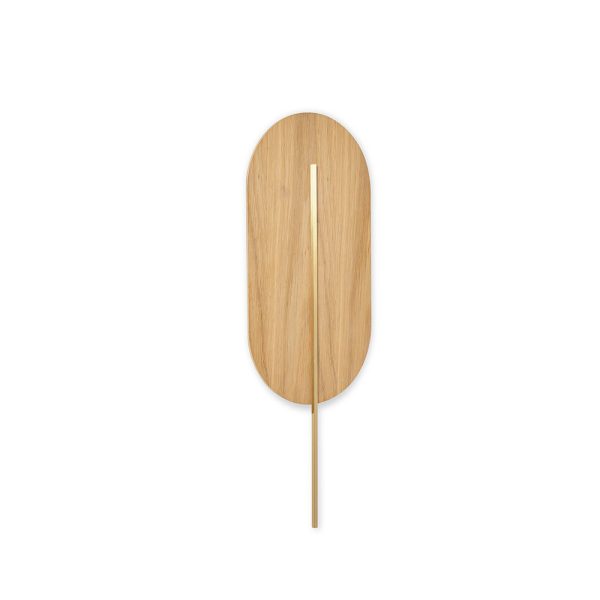 Kinkiet minimalistyczny ROKKE drewniana RKW21030 - Ummo Lighting
