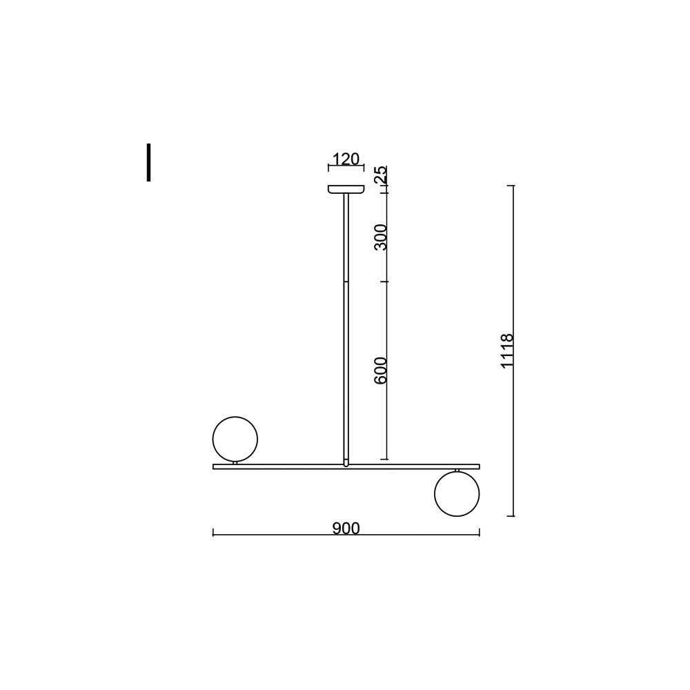 Lampa wisząca minimalistyczna kule SUGURI biała SGA111R36 - Ummo Lighting - obrazek 4