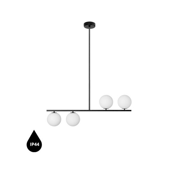 Lampa wisząca łazienkowa IP44 nowoczesna SUGURI czarna SGA122RS36 - Ummo Lighting