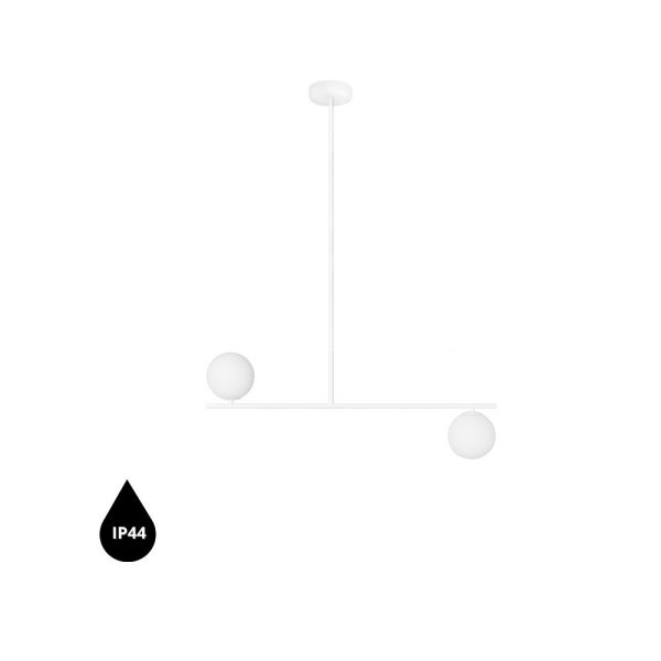 Lampa wisząca łazienkowa minimalistyczna IP44 SUGURI biała SGC311RS36 - Ummo Lighting