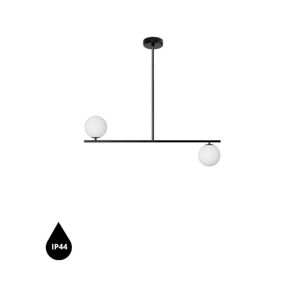 Lampa wisząca łazienkowa IP44 designerska SUGURI czarna SGC322RS6 - Ummo Lighting