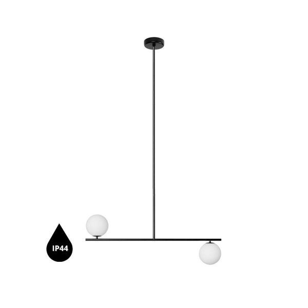 Lampa wisząca łazienkowa IP44 designerska SUGURI czarna SGC322RS66 - Ummo Lighting