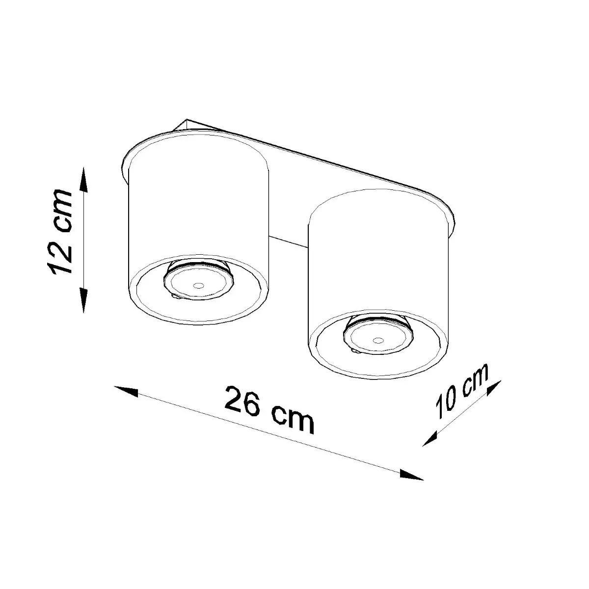 Plafon ORBIS 2 biały SL.0056 - Sollux Lighting - obrazek 6
