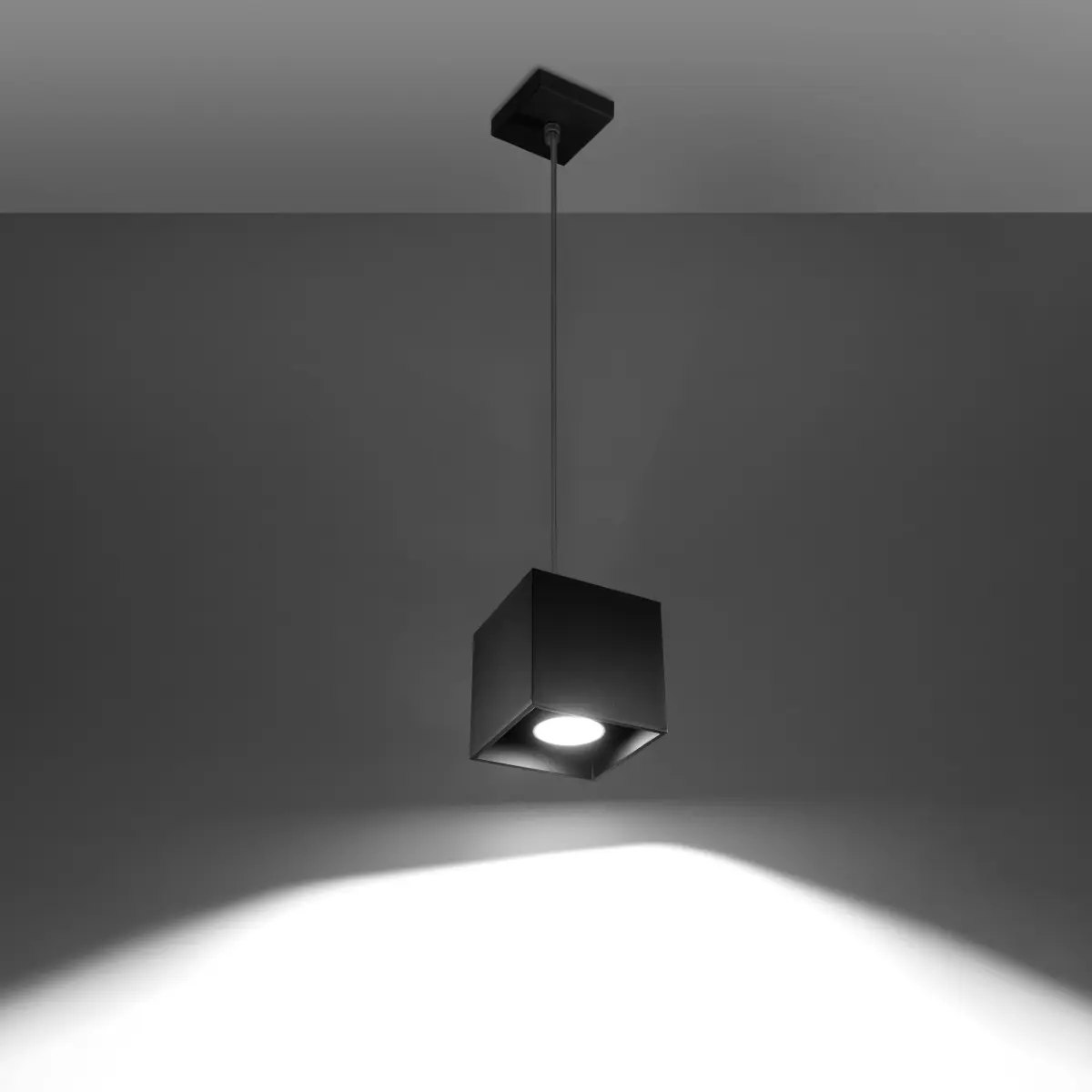Lampa wisząca QUAD 1 czarny SL.0060 - Sollux Lighting - obrazek 4