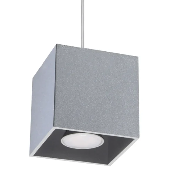 Lampa wisząca QUAD 1 szary SL.0061 - Sollux Lighting