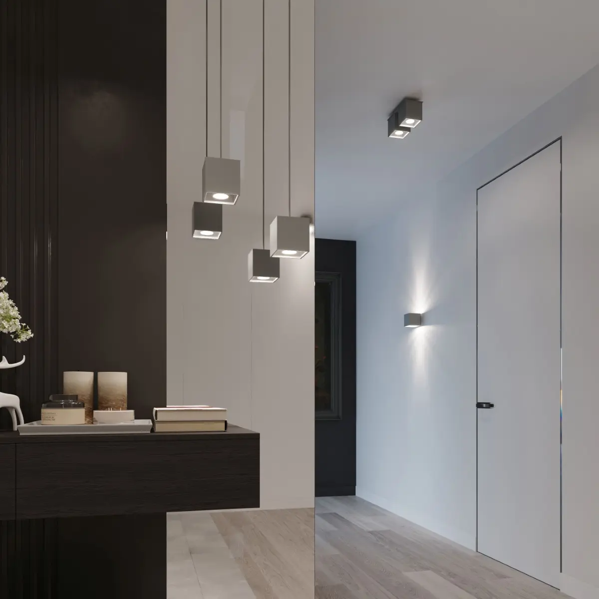 Lampa wisząca QUAD 1 szary SL.0061 - Sollux Lighting - obrazek 10