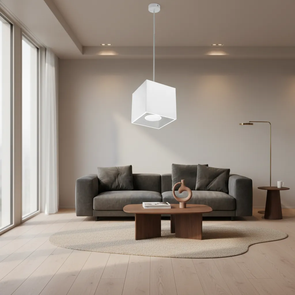 Lampa wisząca QUAD 1 biały SL.0062 - Sollux Lighting - obrazek 2