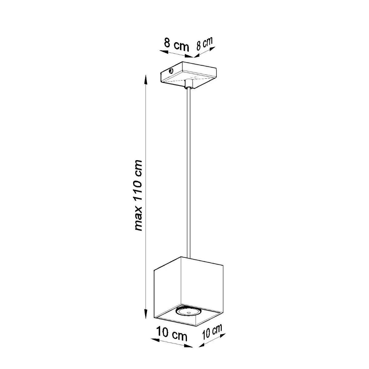 Lampa wisząca QUAD 1 biały SL.0062 - Sollux Lighting - obrazek 6