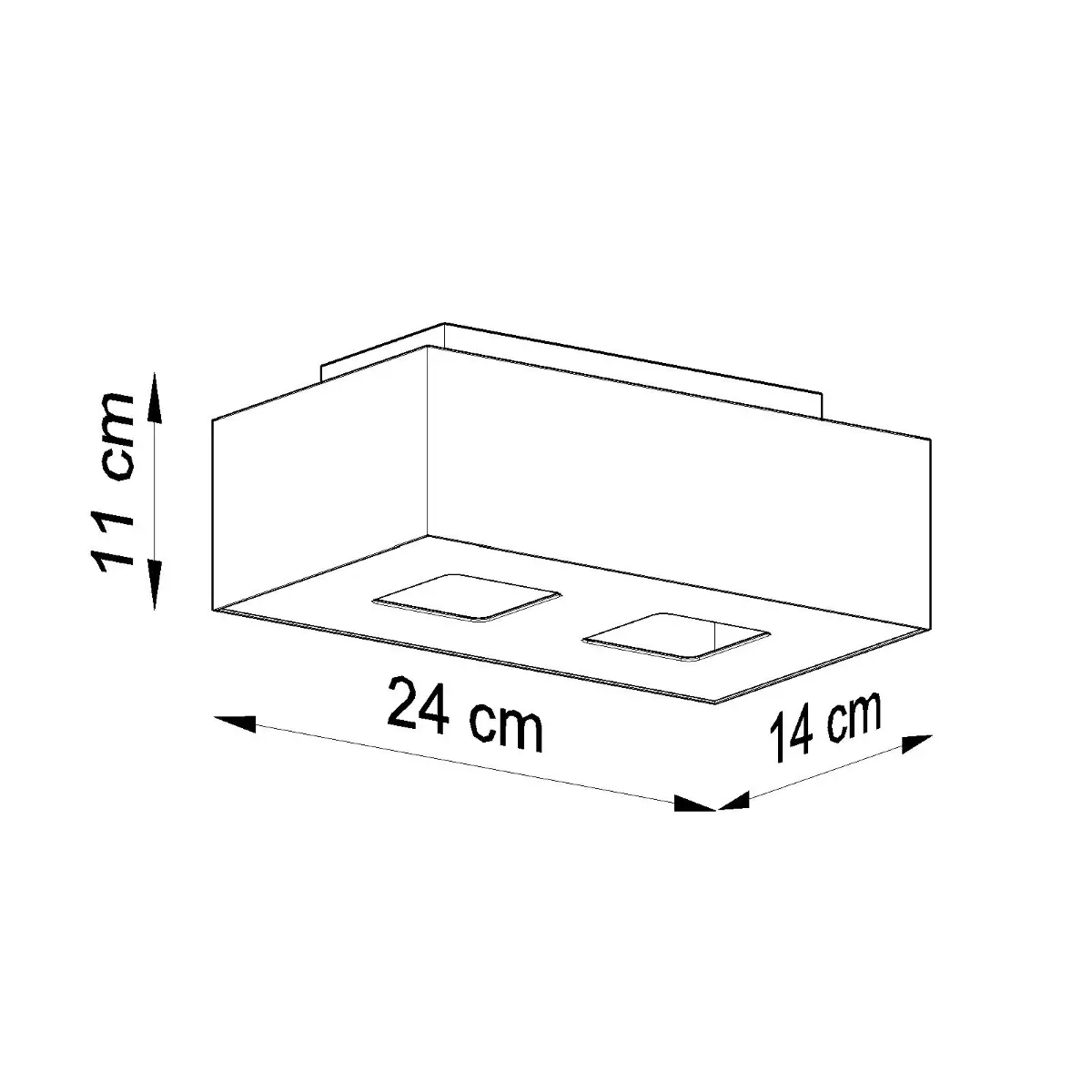 Plafon MONO 2 biały SL.0067 - Sollux Lighting - obrazek 5