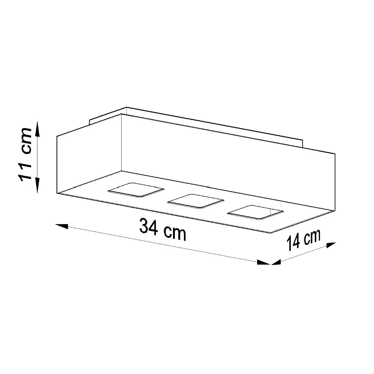 Plafon MONO 3 biały SL.0068 - Sollux Lighting - obrazek 5