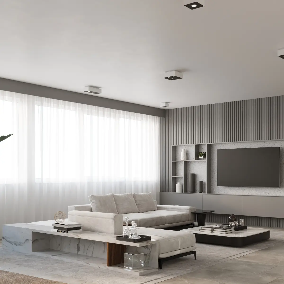 Plafon MONO 4 biały SL.0069 - Sollux Lighting - obrazek 7