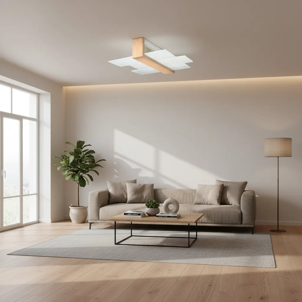 Plafon FENIKS 2 naturalne drewno SL.0076 - Sollux Lighting - obrazek 2