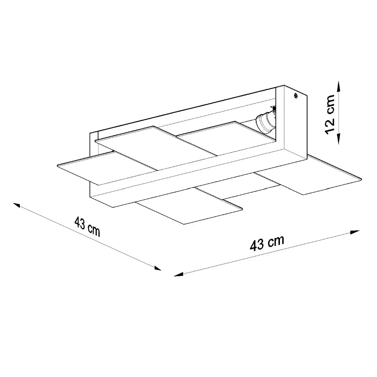 Plafon FENIKS 2 naturalne drewno SL.0076 - Sollux Lighting - obrazek 5