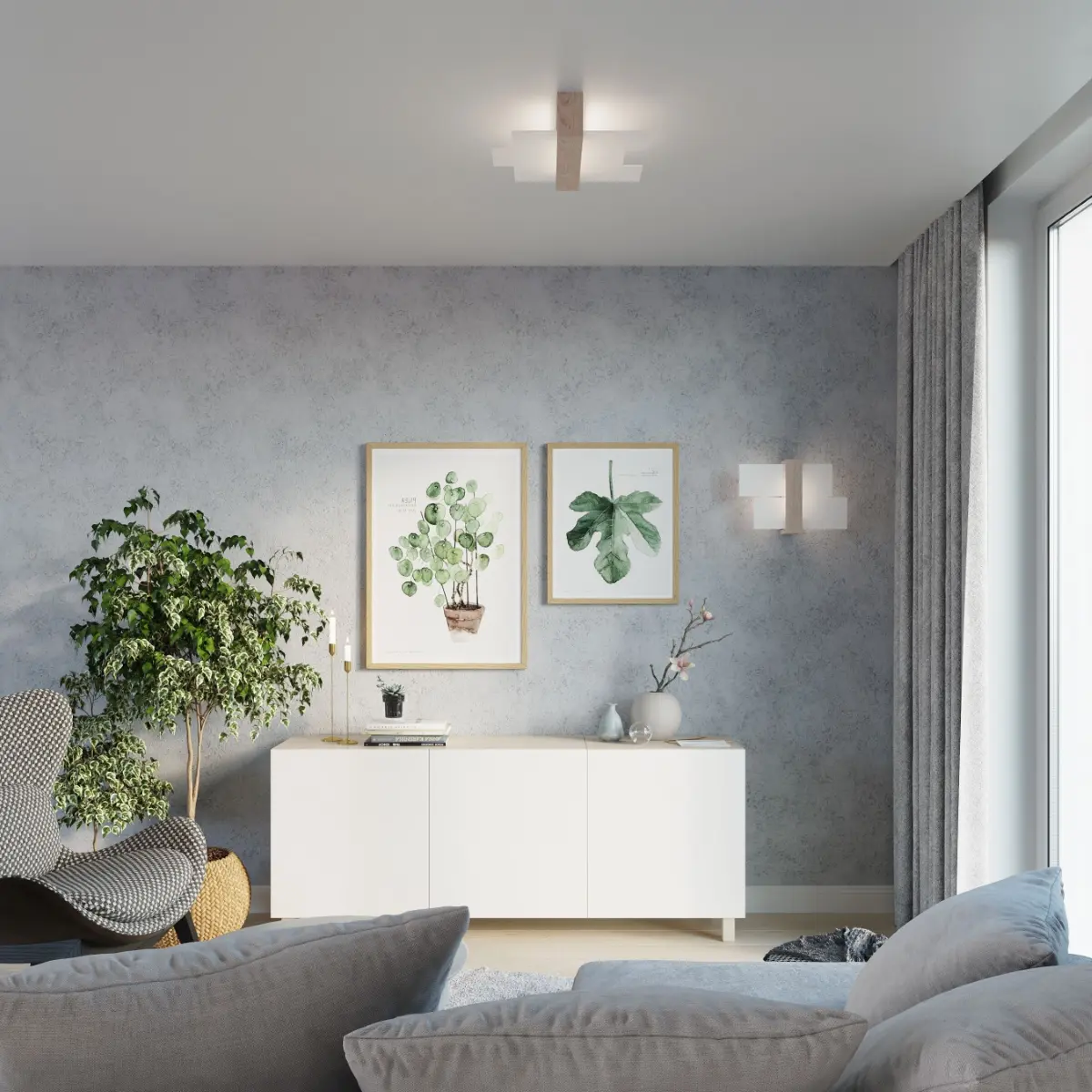 Kinkiet FENIKS 1 naturalne drewno SL.0077 - Sollux Lighting - obrazek 7