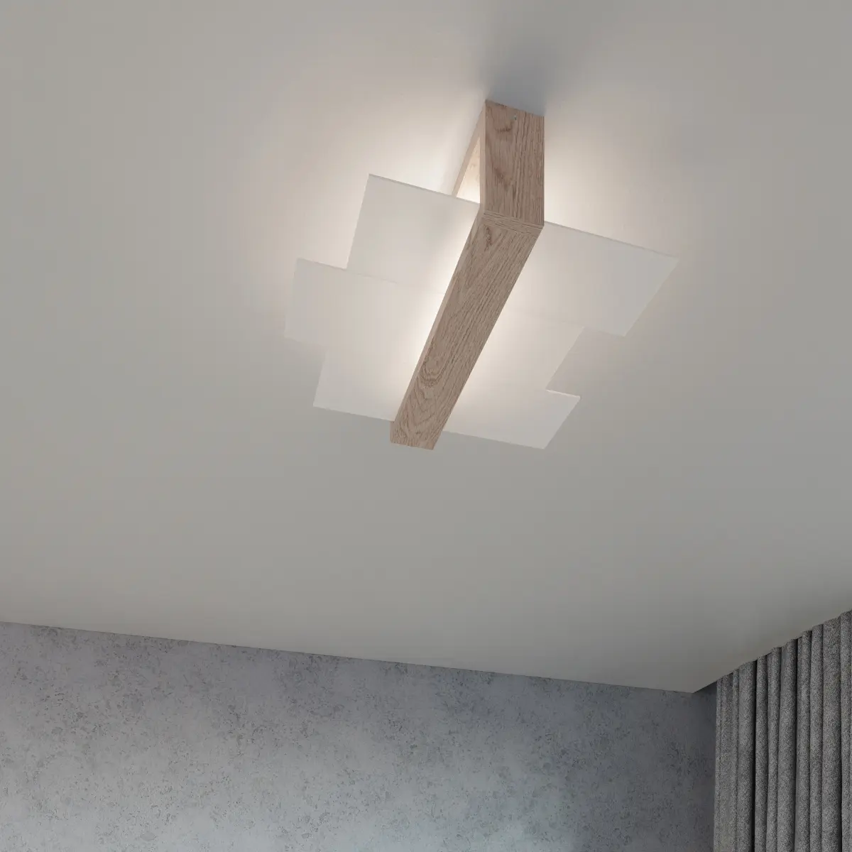 Kinkiet FENIKS 1 naturalne drewno SL.0077 - Sollux Lighting - obrazek 9