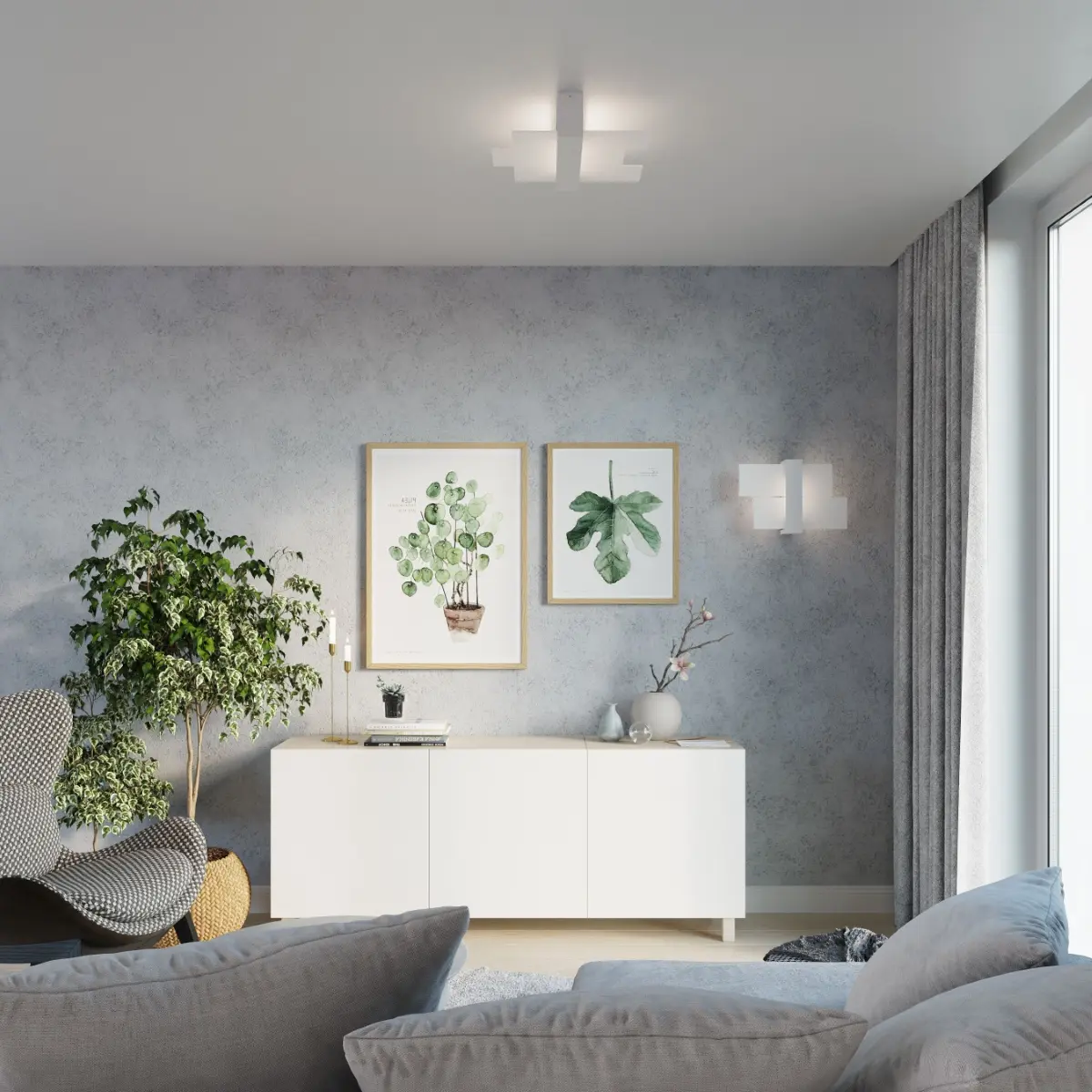 Plafon FENIKS 2 biały SL.0078 - Sollux Lighting - obrazek 7