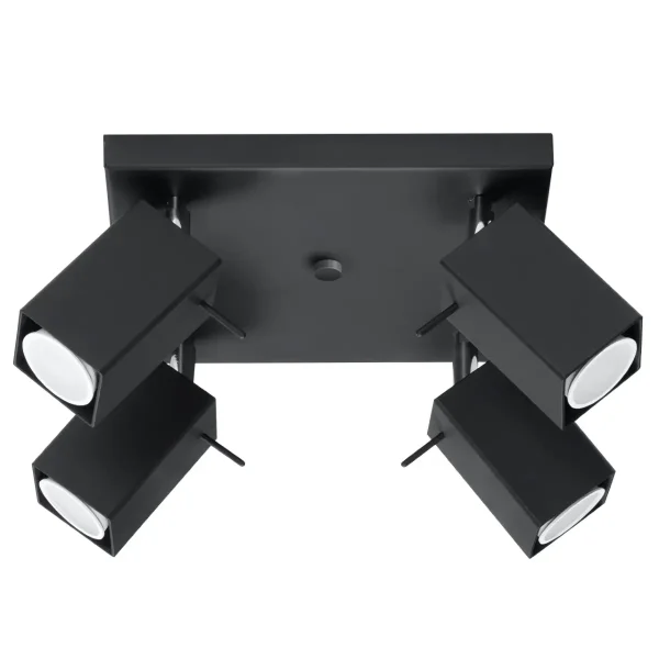 Plafon MERIDA 4 czarny SL.0102 - Sollux Lighting
