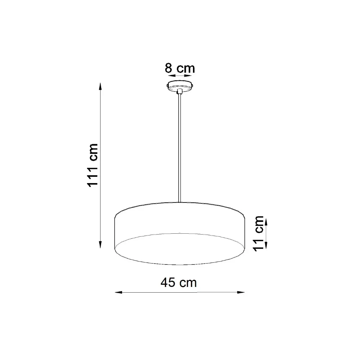 Lampa wisząca ARENA 45 biała SL.0120 - Sollux Lighting - obrazek 5