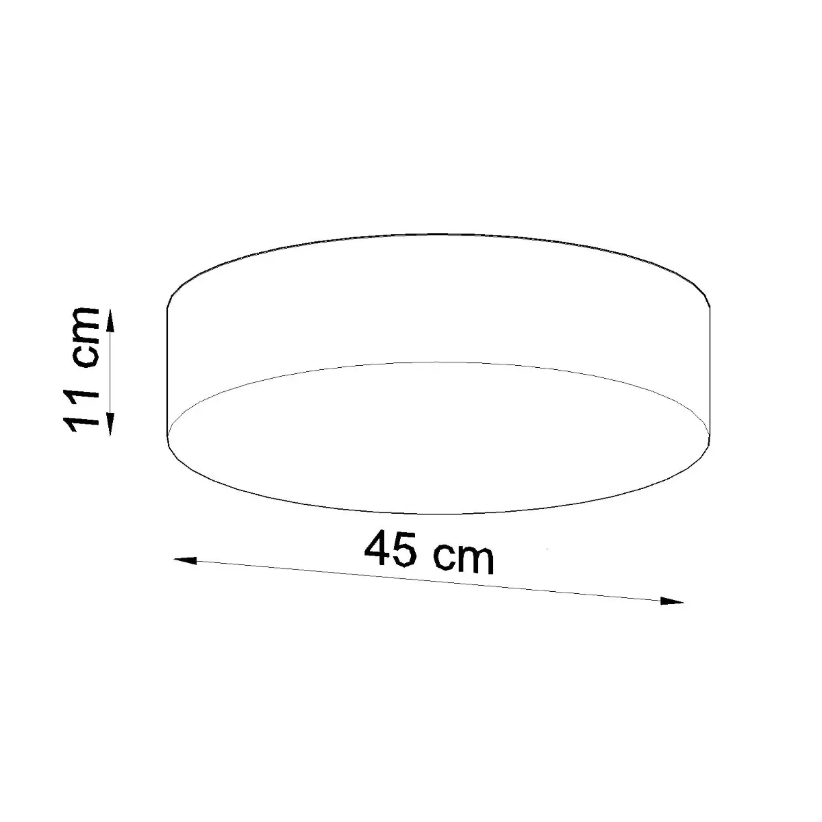 Plafon ARENA 45 szara SL.0125 - Sollux Lighting - obrazek 5