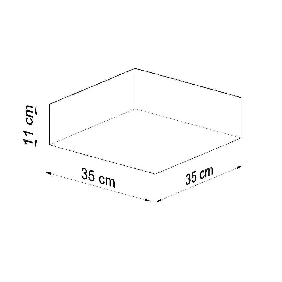 Plafon HORUS 35 szary SL.0137 - Sollux Lighting - obrazek 5