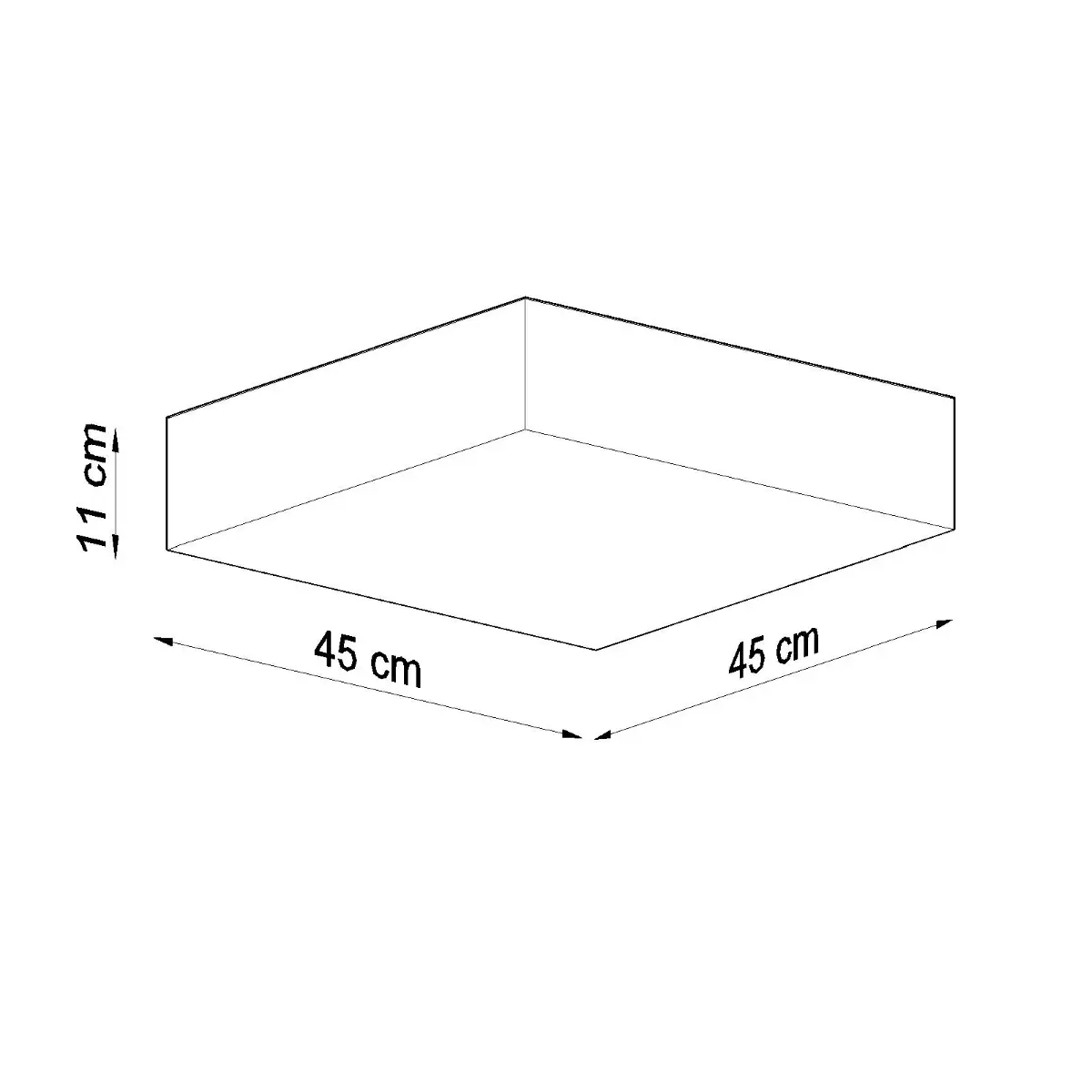 Plafon HORUS 45 szary SL.0140 - Sollux Lighting - obrazek 5