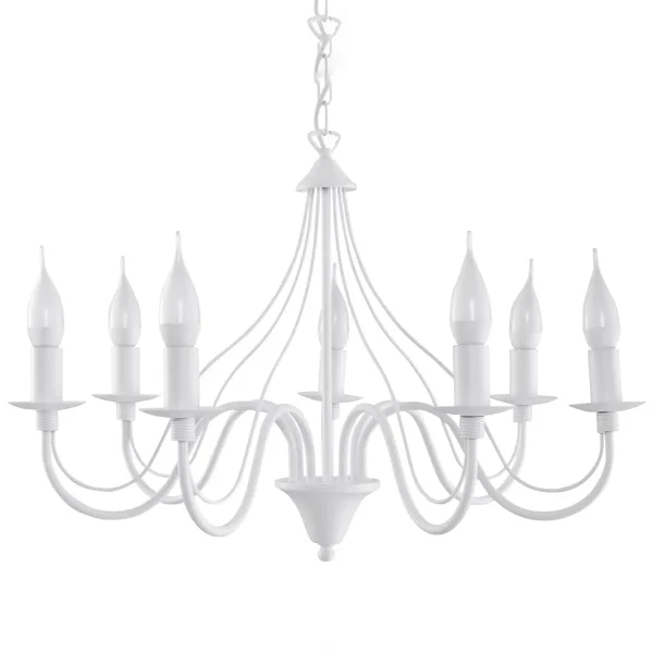 Żyrandol MINERWA 7 biały SL.0215 - Sollux Lighting