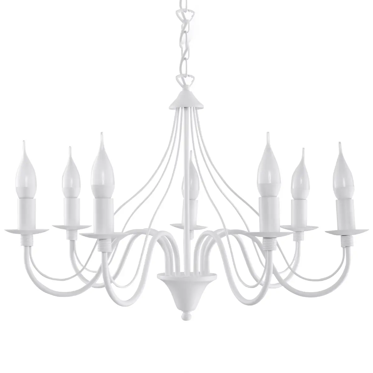 Żyrandol MINERWA 7 biały SL.0215 - Sollux Lighting