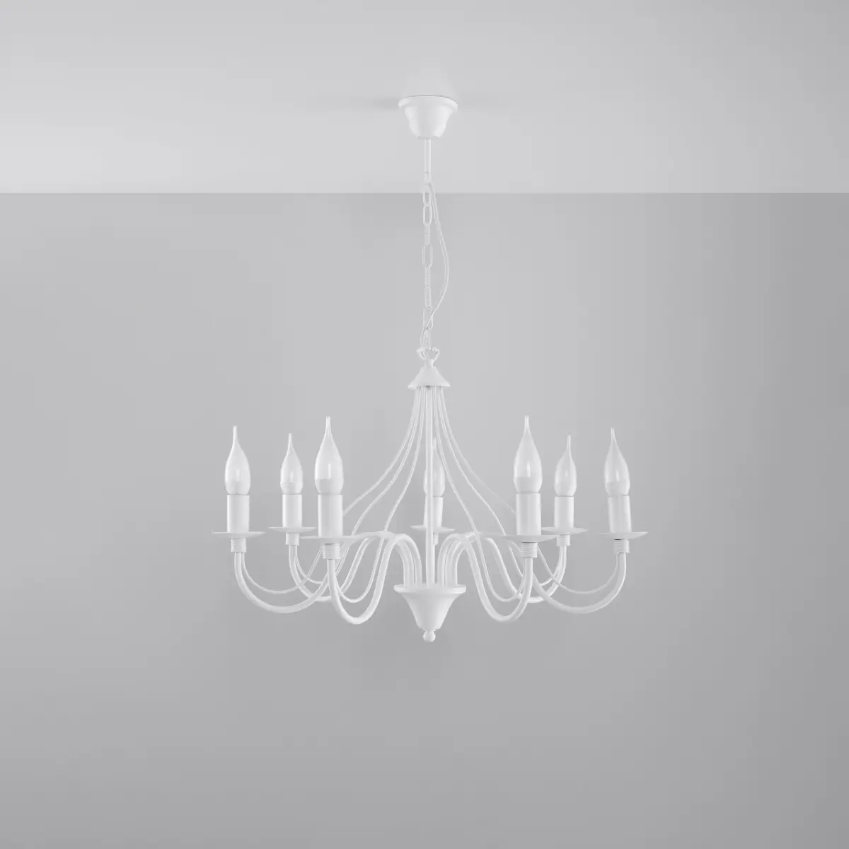 Żyrandol MINERWA 7 biały SL.0215 - Sollux Lighting - obrazek 3