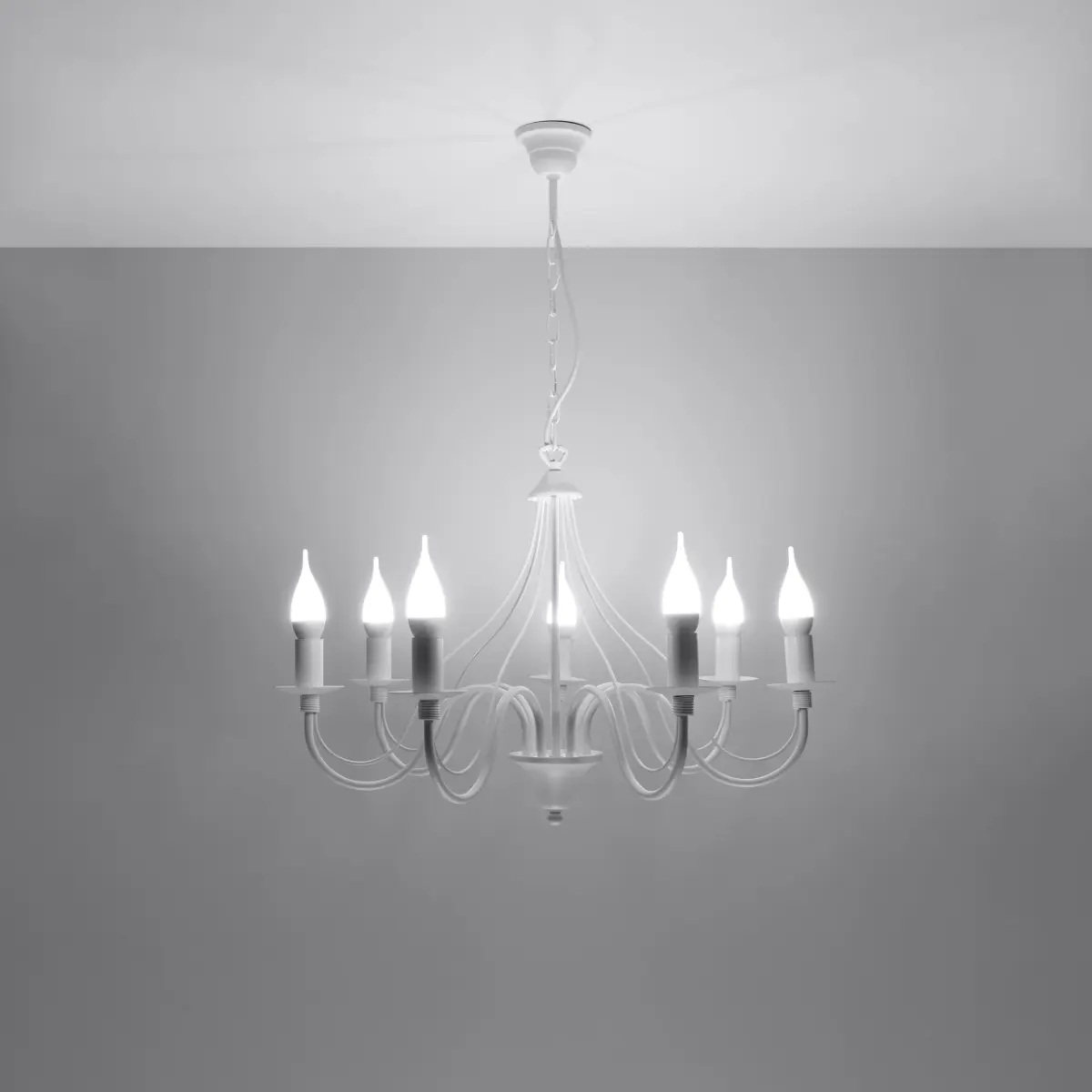 Żyrandol MINERWA 7 biały SL.0215 - Sollux Lighting - obrazek 4