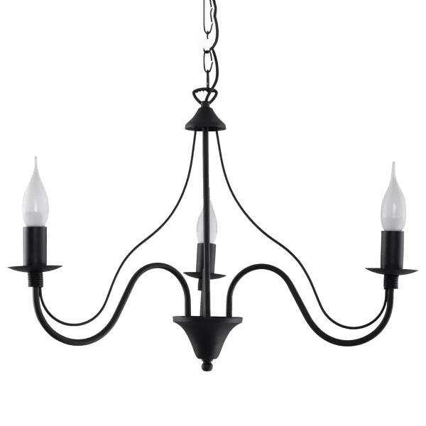 Żyrandol MINERWA 3 czarny SL.0217 - Sollux Lighting