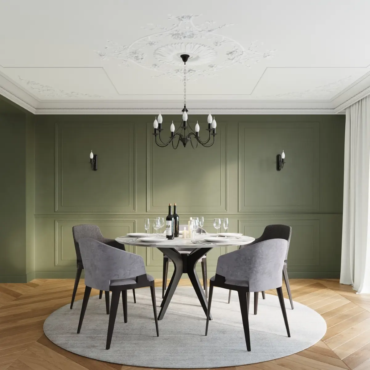 Żyrandol MINERWA 5 czarny SL.0218 - Sollux Lighting - obrazek 7