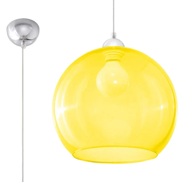 Lampa wisząca BALL żółta SL.0252 - Sollux Lighting