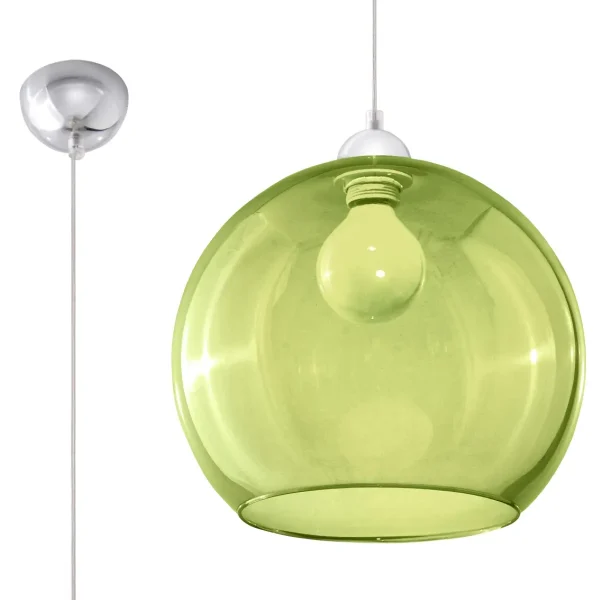 Lampa wisząca BALL zielona SL.0254 - Sollux Lighting