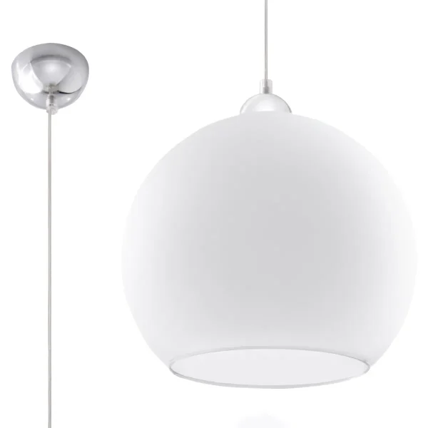 Lampa wisząca BALL biała SL.0256 - Sollux Lighting