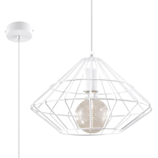 Lampa wisząca UMBERTO biała SL.0293 - Sollux Lighting