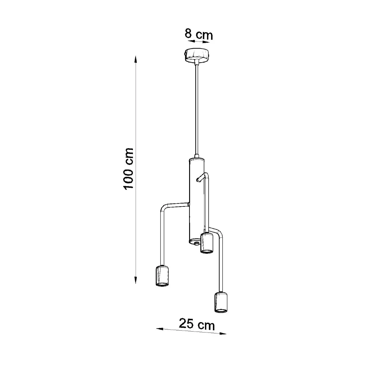 Żyrandol DUOMO 3M SL.0302 - Sollux Lighting - obrazek 5