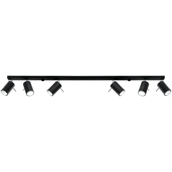 Plafon RING 6L czarny SL.0334 - Sollux Lighting