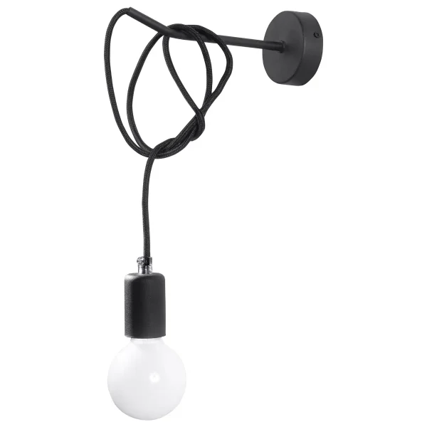 Kinkiet EDISON czarny SL.0373 - Sollux Lighting