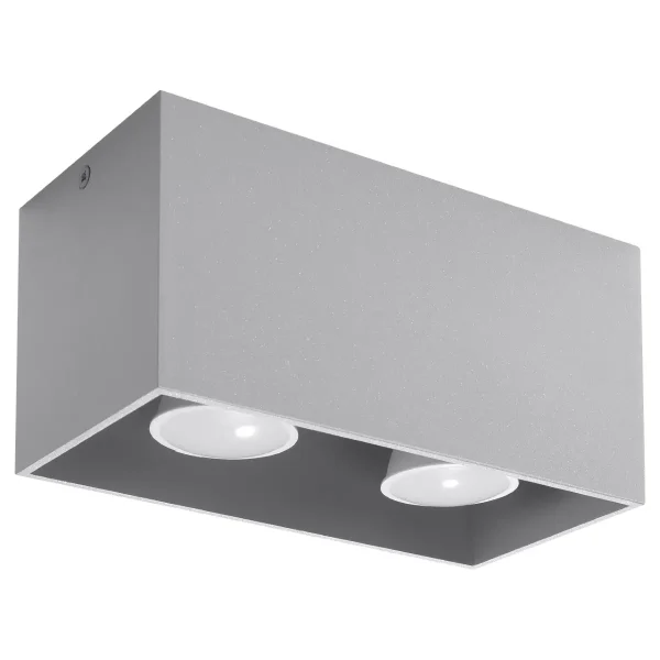 Plafon QUAD MAXI szary SL.0382 - Sollux Lighting