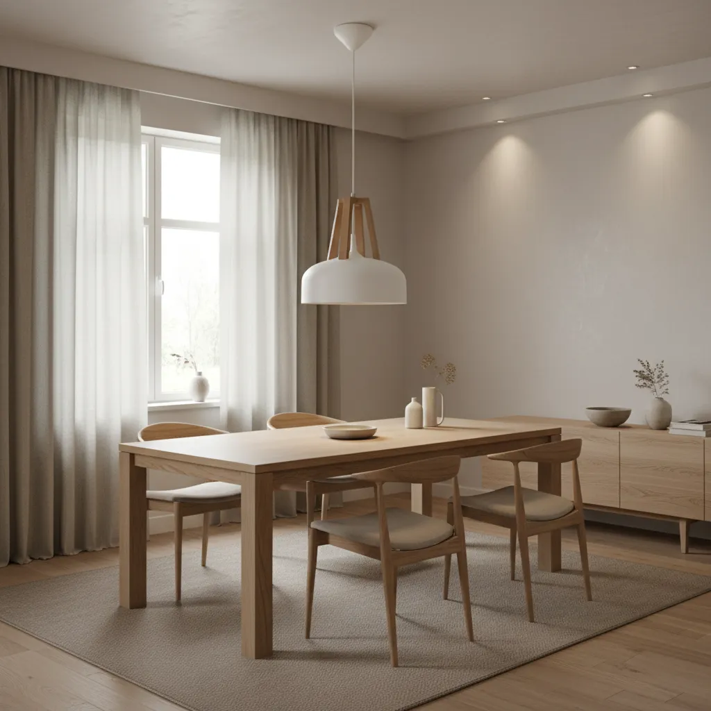 Lampa wisząca CASCO biała/naturalne drewno SL.0388 - Sollux Lighting - obrazek 2