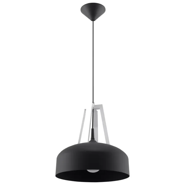 Lampa wisząca CASCO czarna/biała SL.0389 - Sollux Lighting