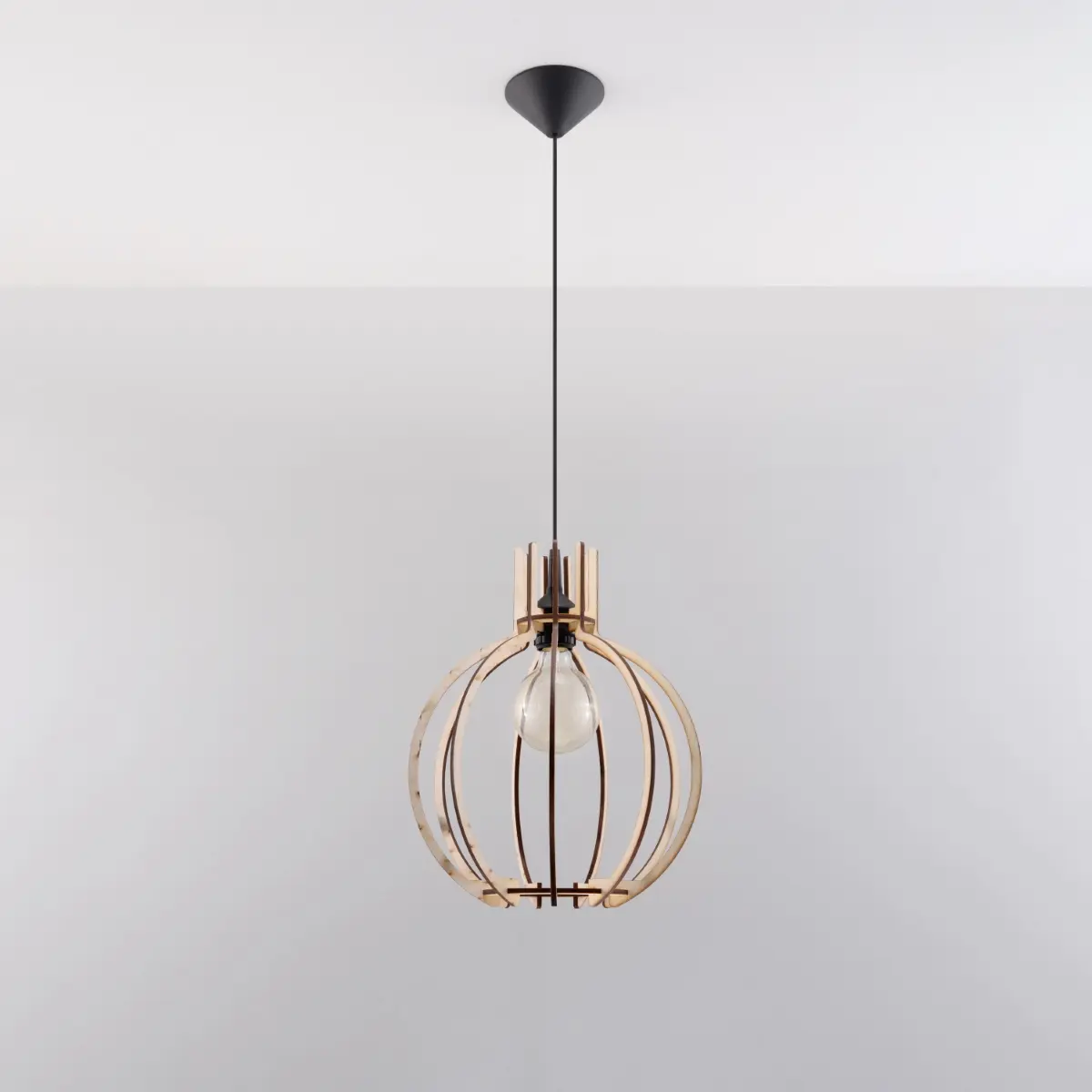 Lampa wisząca ARANCIA naturalne drewno SL.0391 - Sollux Lighting - obrazek 3