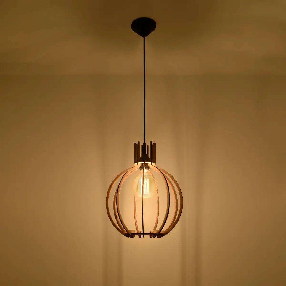 Lampa wisząca ARANCIA naturalne drewno SL.0391 - Sollux Lighting - obrazek 4
