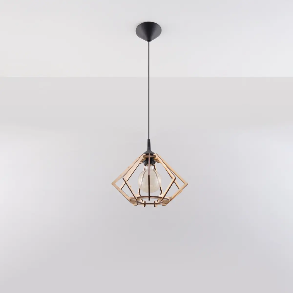 Lampa wisząca POMPELMO naturalne drewno SL.0393 - Sollux Lighting - obrazek 3