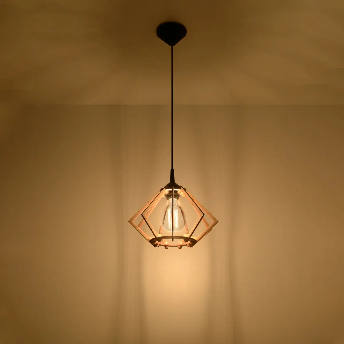 Lampa wisząca POMPELMO naturalne drewno SL.0393 - Sollux Lighting - obrazek 4