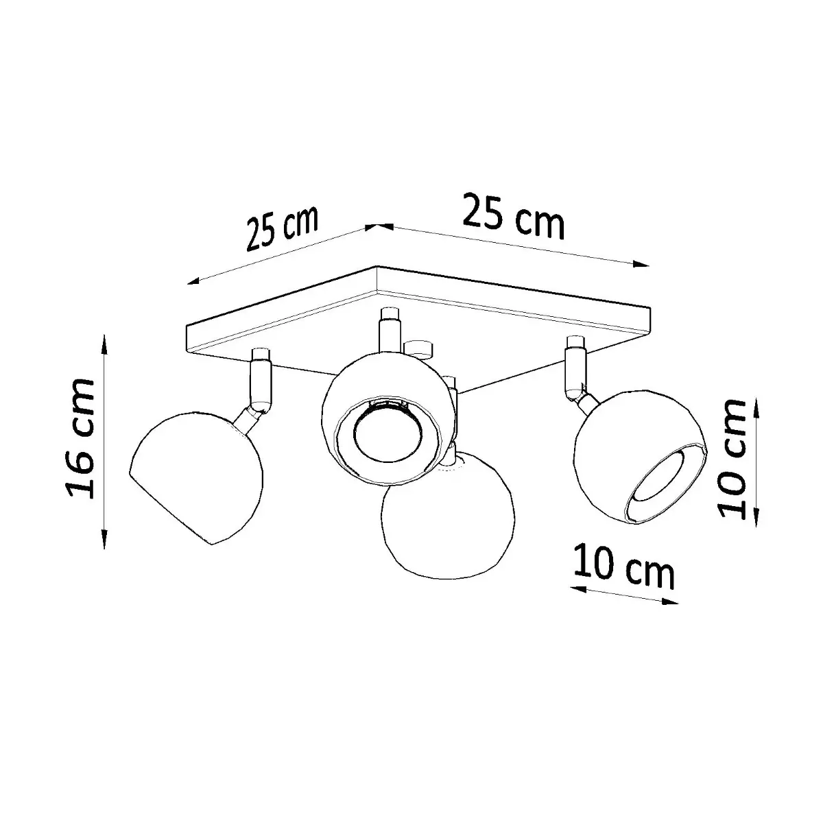 Plafon OCULARE 4 biały SL.0440 - Sollux Lighting - obrazek 5