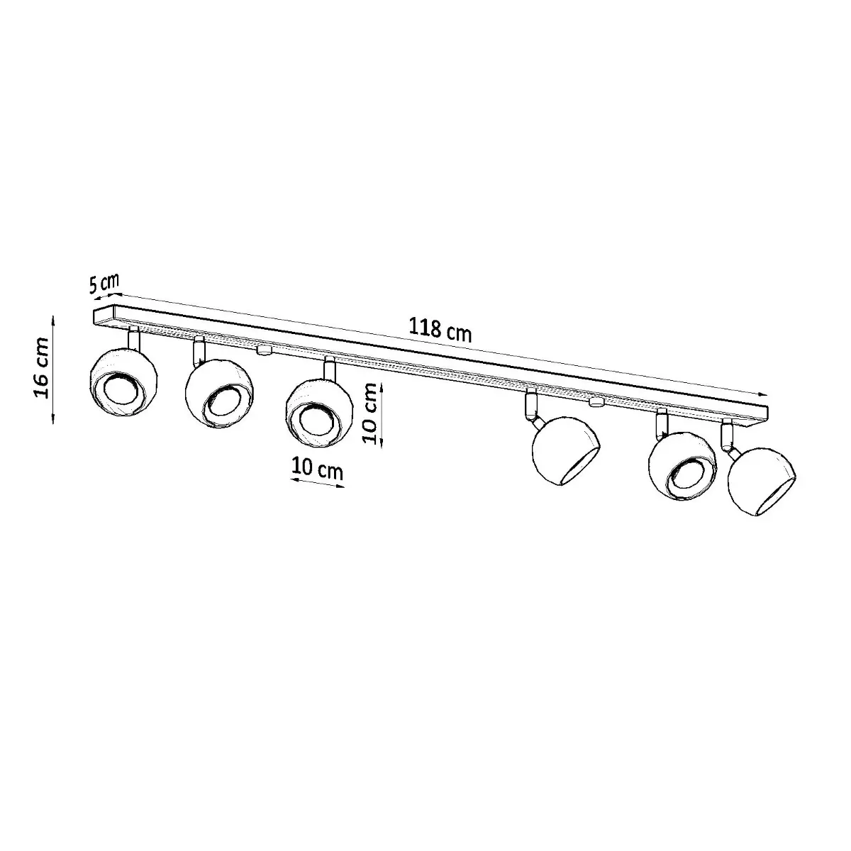 Plafon OCULARE 6L biały SL.0442 - Sollux Lighting - obrazek 5